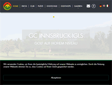 Tablet Screenshot of golfclub-innsbruck-igls.at